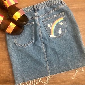 Denim Skirt | Size 10 | Pride Collection